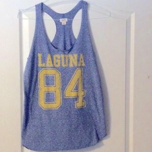 Women’s Mossimo Supply Co. Tank Top Sz L with Laguna #84 print